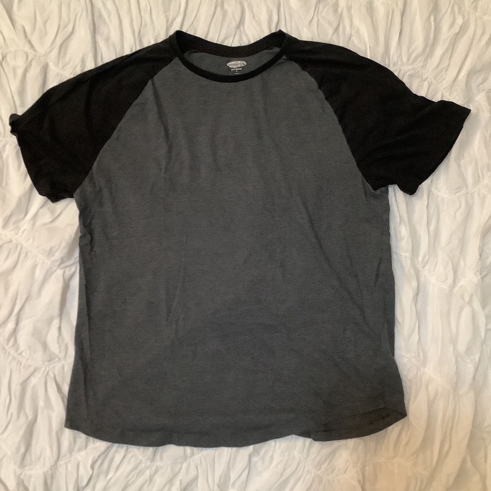 Black and Dark Grey T-Shirt